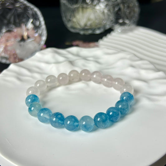 Rose Quartz Chalcedony Love Energy Bracelet