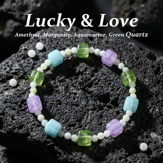 Multicolor Crystal Balance Luck Energy Bracelet