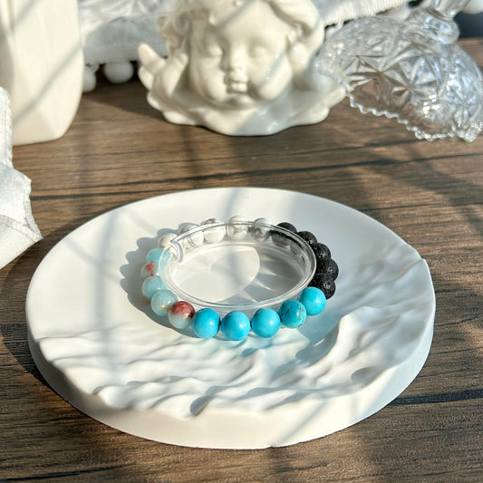 Four Color Natural Stone Energy Healing Bracelet