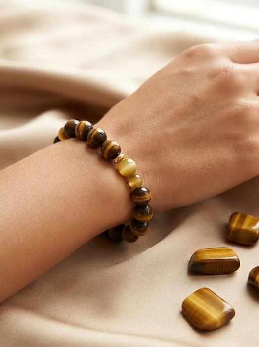 Tiger’s Eye Bracelet: Crystal for Courage, Focus & Grounded Abundance