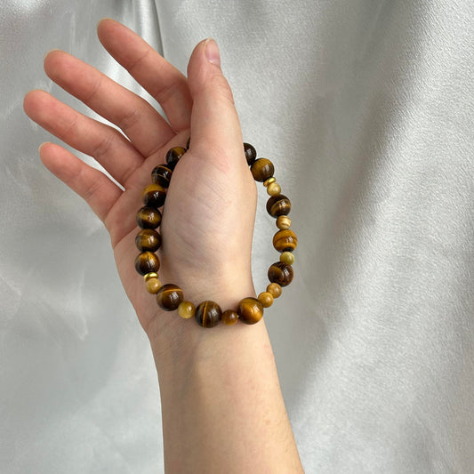 Yellow Tiger Eye Protection Energy Bracelet