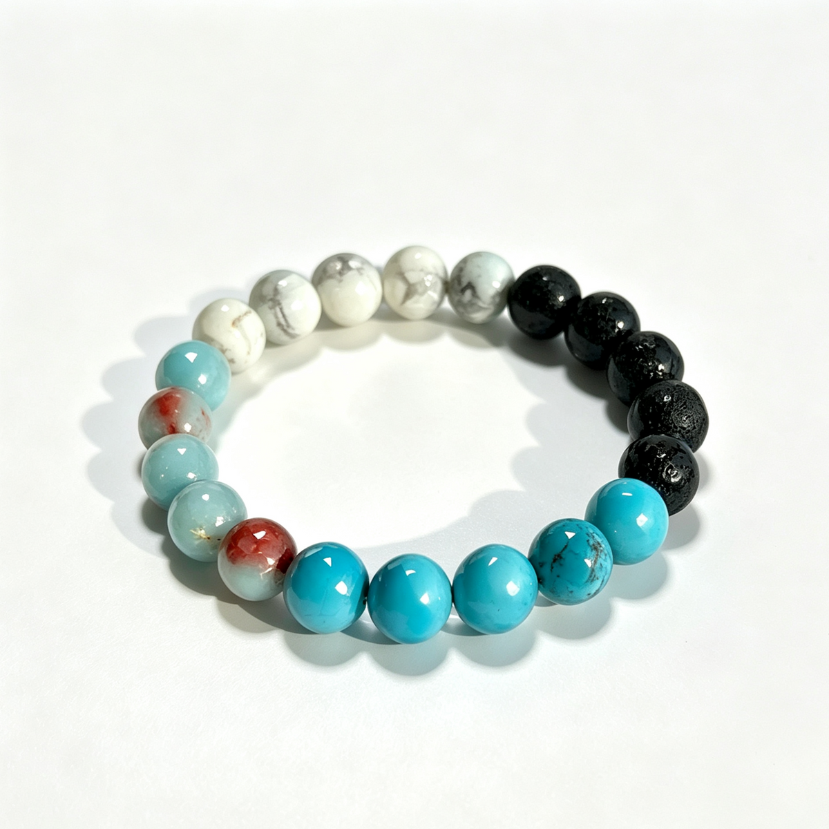 Four Color Natural Stone Energy Healing Bracelet