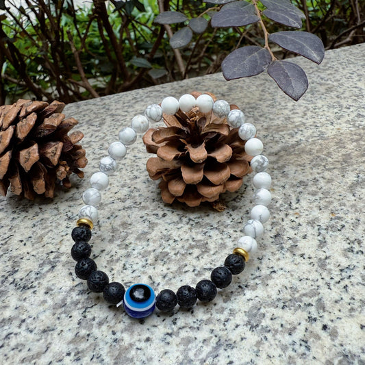 Volcanic Stone Turquoise Protection Bracelet