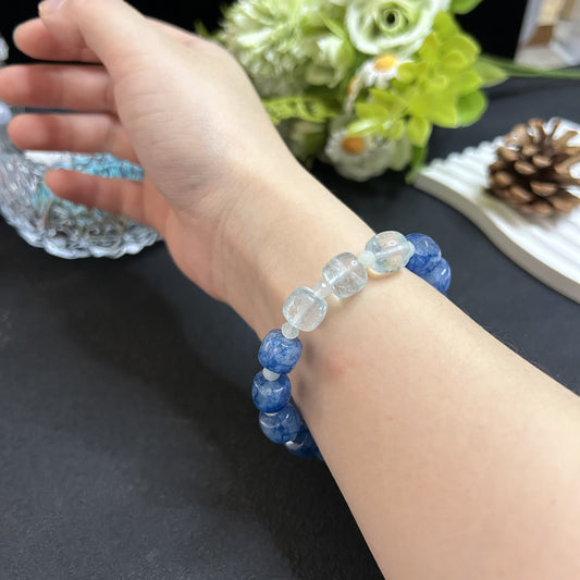 Blue Green Tourmaline Calm Energy Bracelet