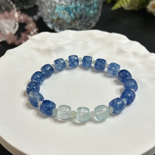 Blue Green Tourmaline Calm Energy Bracelet
