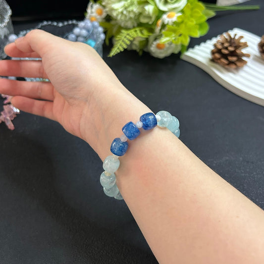 Ice Blue Crystal Stress Relief Bracelet