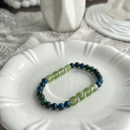 Green Phantom Tiger Eye Wealth Energy Bracelet