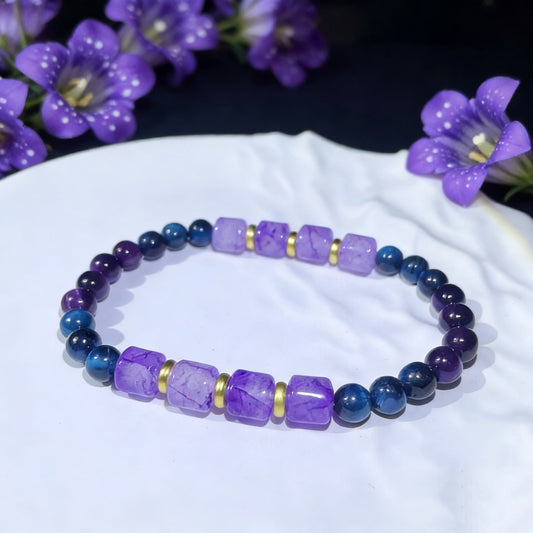 Amethyst Tiger Eye Stress Relief Bracelet