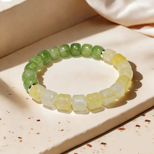 Citrine Green Phantom Abundance Energy Bracelet