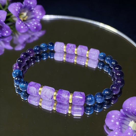 Amethyst Tiger Eye Stress Relief Bracelet
