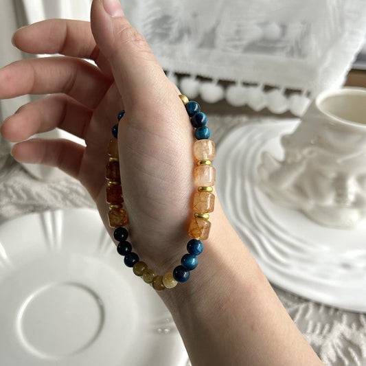 Citrine Tiger Eye Wealth Energy Bracelet