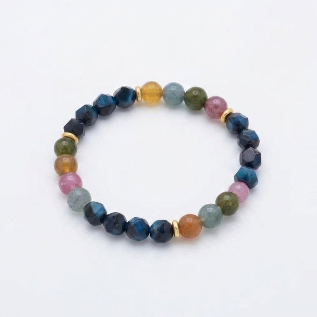 Black Spinel Multicolor Protection Bracelet