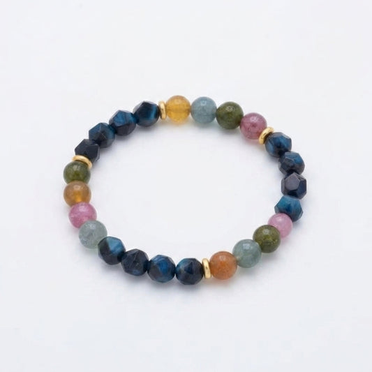 Black Spinel Multicolor Protection Bracelet