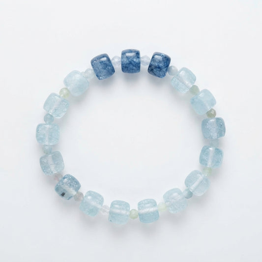 Ice Blue Crystal Stress Relief Bracelet