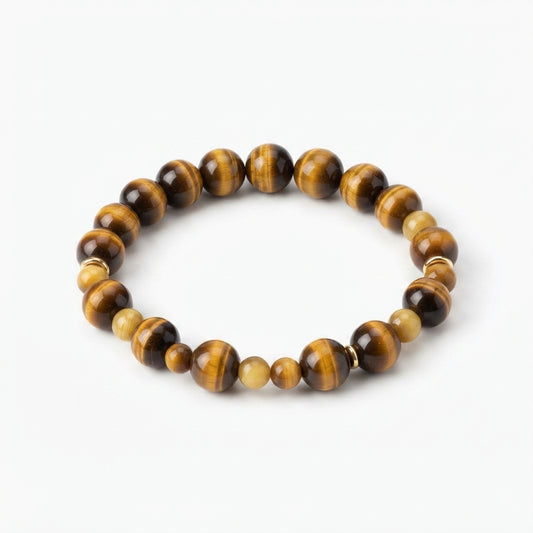 Yellow Tiger Eye Protection Energy Bracelet