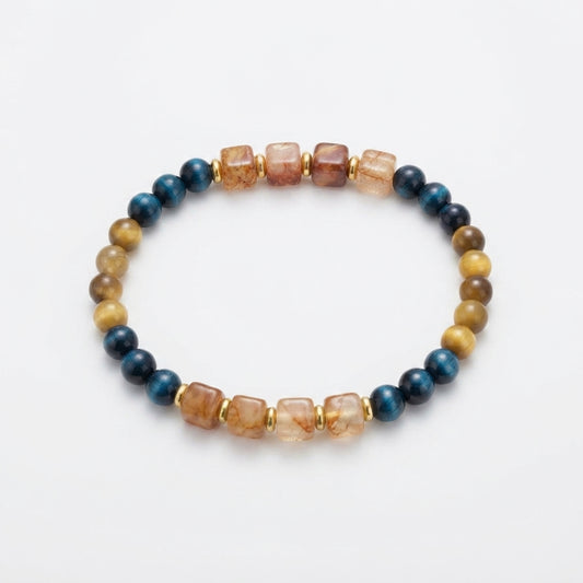 Citrine Tiger Eye Wealth Energy Bracelet