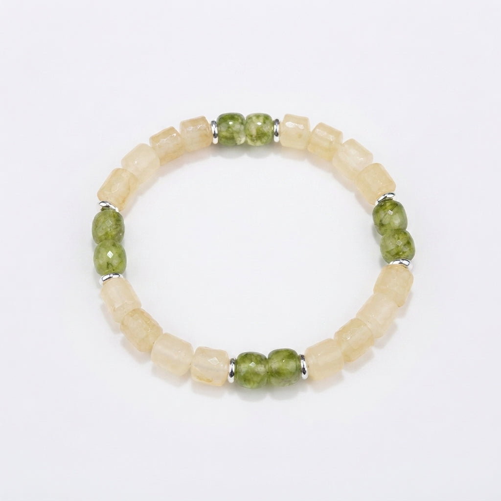 Citrine Green Phantom Wealth Energy Bracelet