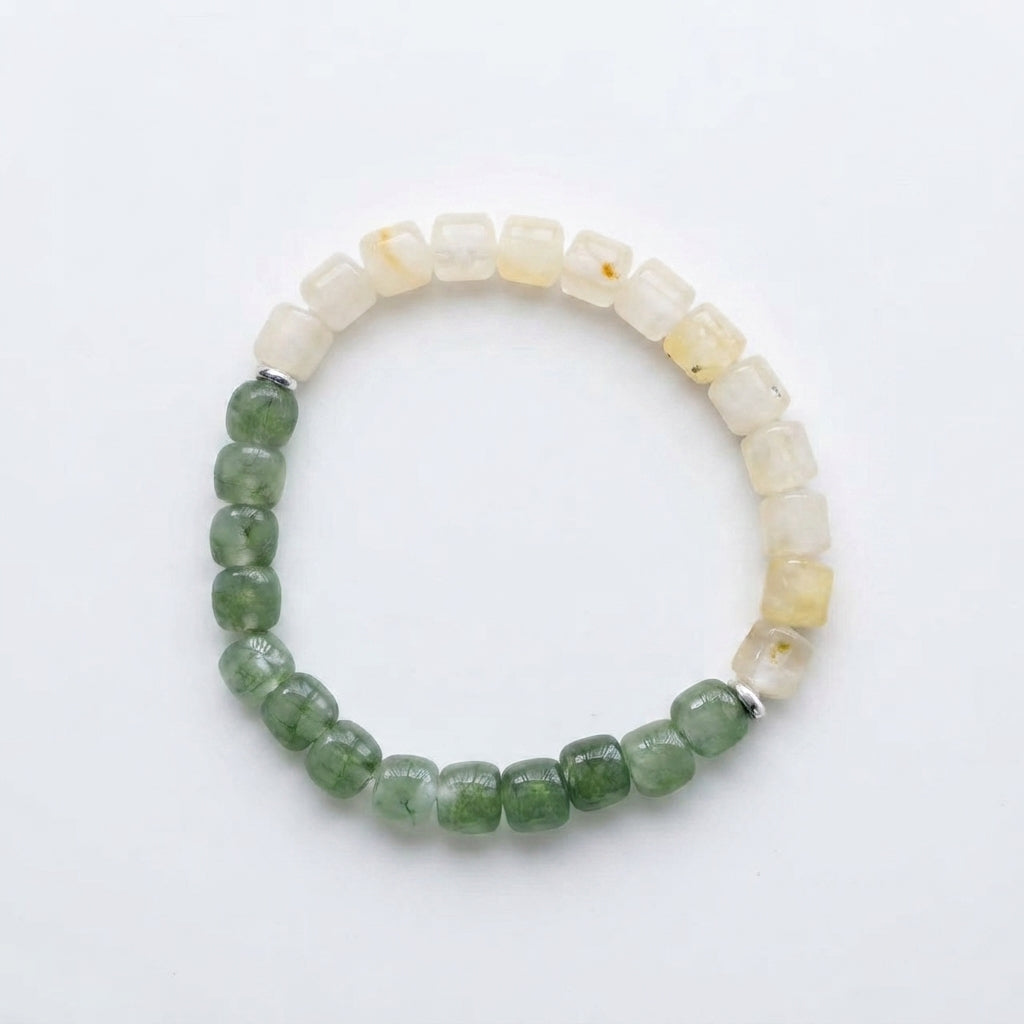 Citrine Green Phantom Abundance Energy Bracelet