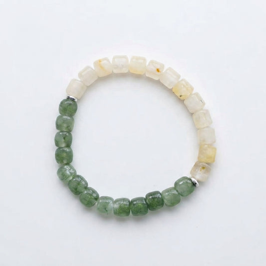 Citrine Green Phantom Abundance Energy Bracelet