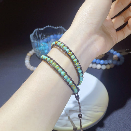 Green Turquoise Beaded Energy Bracelet