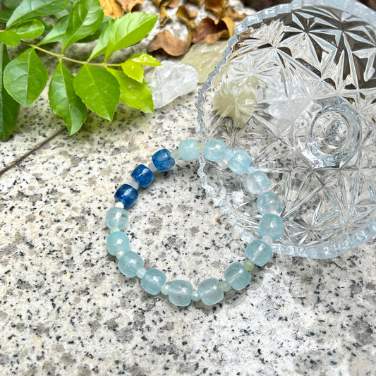 Ice Blue Crystal Stress Relief Bracelet